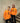 イリュージョンズ セーター - 動物を食べるのをやめる - アラーム オレンジ